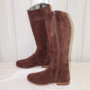 Dublin Womens Kalmar Riding Boot Chocolate Brown Suede Tall Equestrian Size 10.5